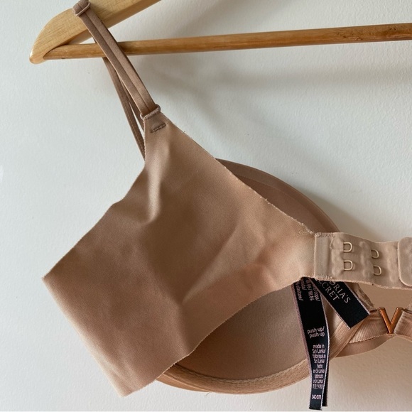 VS Sexy Illusion Padded Push Up Lightly Lined Bra 34C Nude Tan - Picture 4 of 11